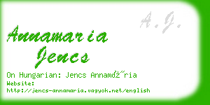 annamaria jencs business card